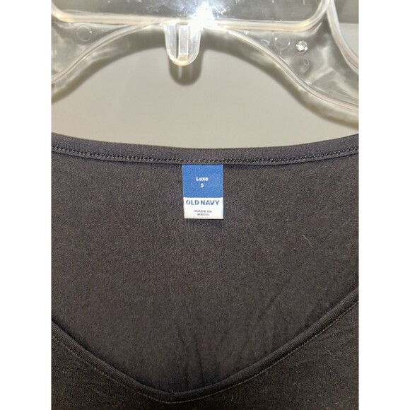 Women’s Black V-Neck Shirt - Size Small - Picture 2 of 3